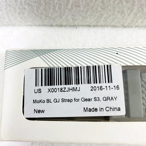 Two MOKO BL GJ Silicone Watch Strap Bands for Samsung Gear S3 Gray & Yellow  New - Picture 6 of 9